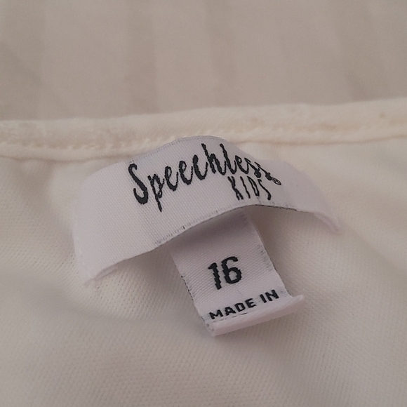 Big Girls Sleeveless One Shoulder Sleeve A-Line Dress - Picture 3 of 4